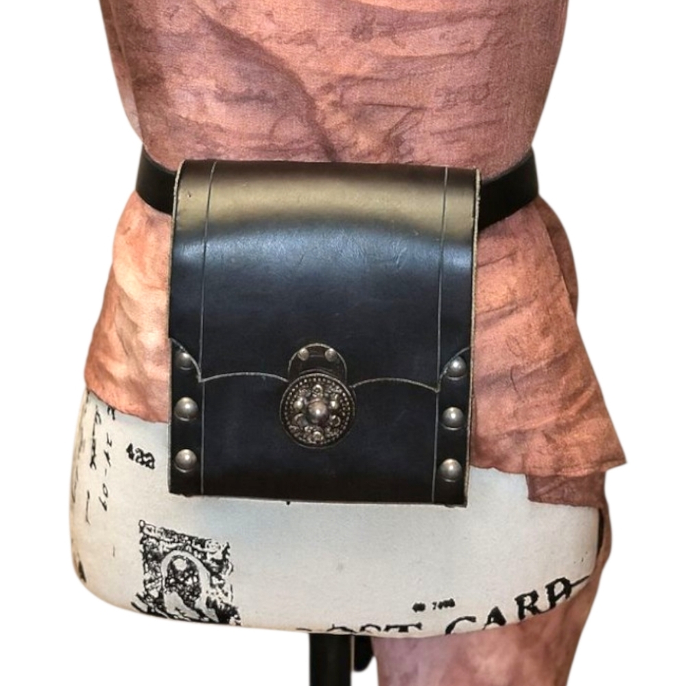 Custom Made, Hand Crafted Convertible Crossbody Genuine Leather Black - Picture 2 of 9